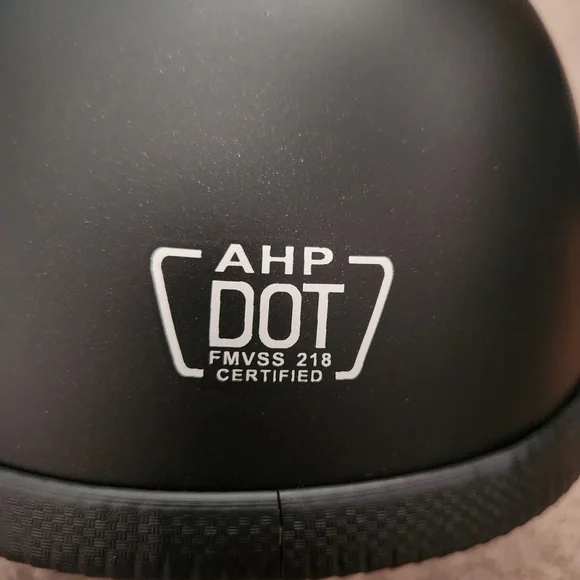 Black AHP DOT Certified Helmet - Picture 2 of 4